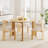 30"H Roud Wood Dining Table Kitchen Table with Three Legs-451302332