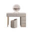 Coiffeuse avec miroir lumineux, 5 tiroirs, 1 chaise