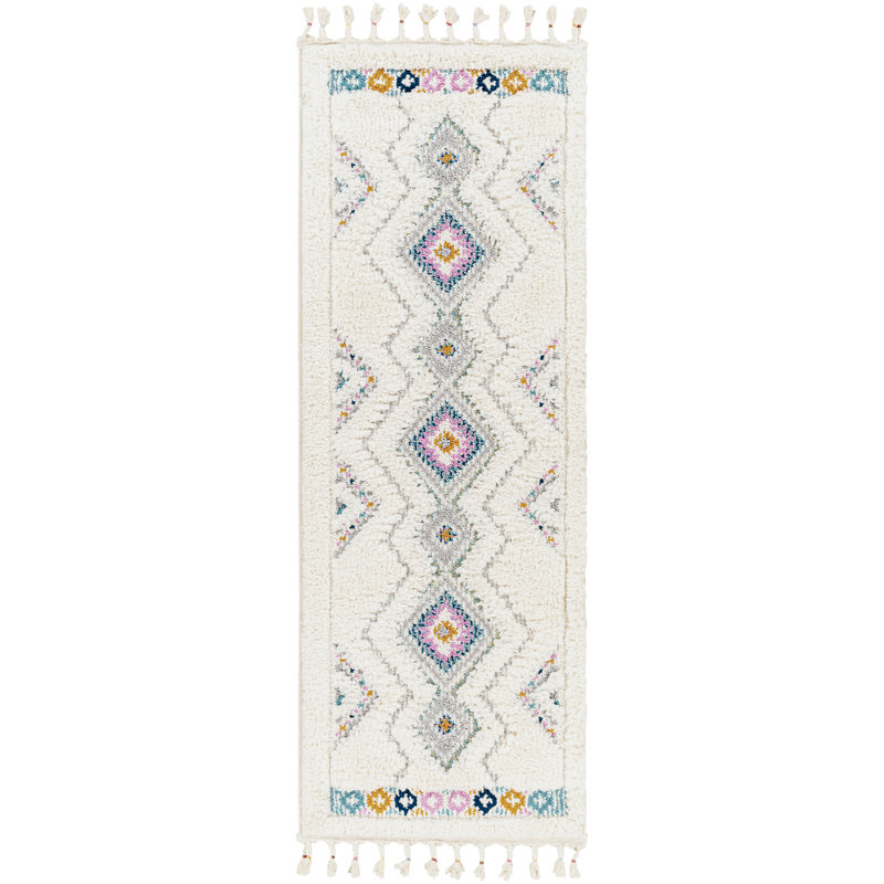 Pepperidge Solid Colour Shag Area Rug, Runner 78 x 220cm