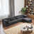 Tissu gris foncé