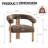 Mamanbai Upholstered Barrel Accent Chair Armchair with Three Solid Wood Legs-557366515