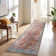 Labarbera Oriental Machine Washable Red/Blue Non-Slip Backing Area Rug