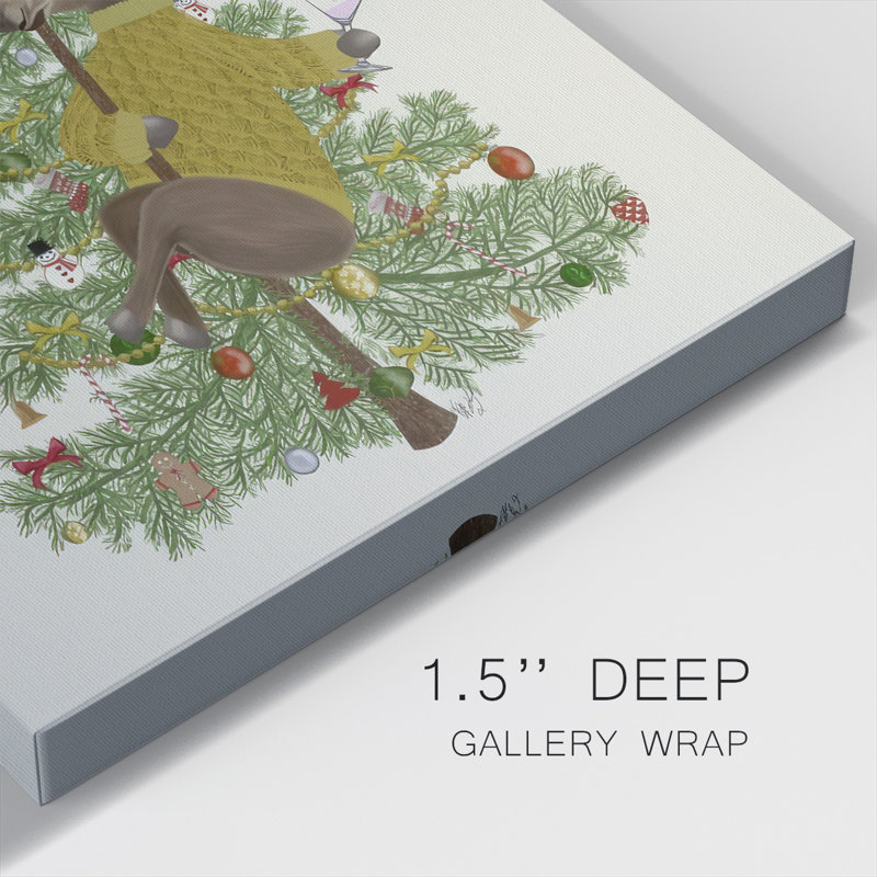 Moose Christmas Pole Dance, H 16 po x l 16 po x P 1,5 po