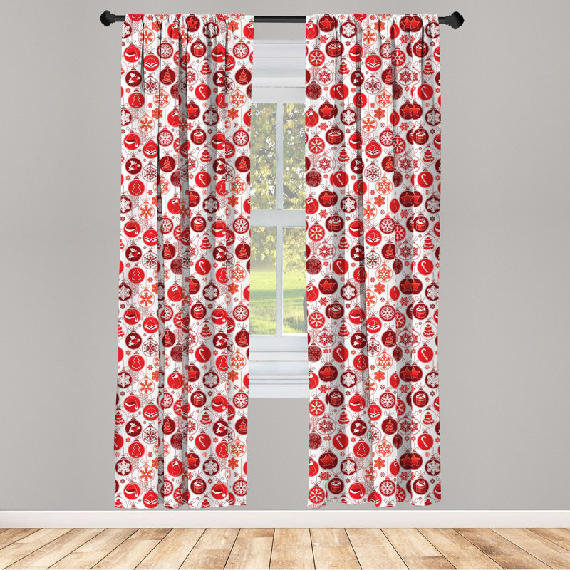 Semi-Sheer Rod Pocket Curtain Panels, 28" x 84"