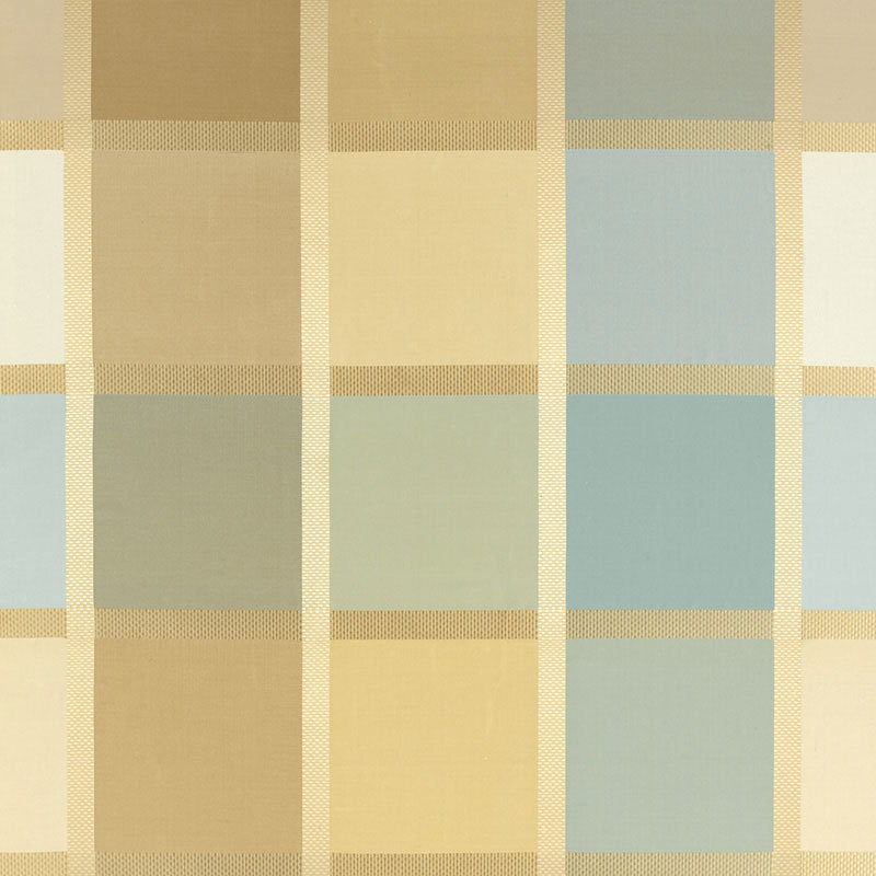 Navsari Silk Plaid Fabric, Blue