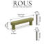 Poignée d'armoire moderne de style Mid-Century ROUS, 2,75 po, olive (vert)-112192736-111786467