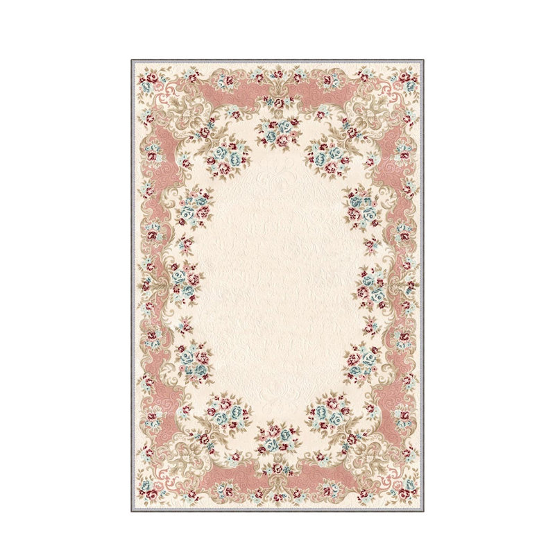 Stylish Hall Carpet (3.3 x 6.6 ft), 100% Polyester, 0.3 in Pile Height | Antibacterial, Non-Slip PVC Felt Dot Underside | Machine Washable, 3D Digital Print, Durable & Easy to Clean | Perfect for Entryway & Living Areas
