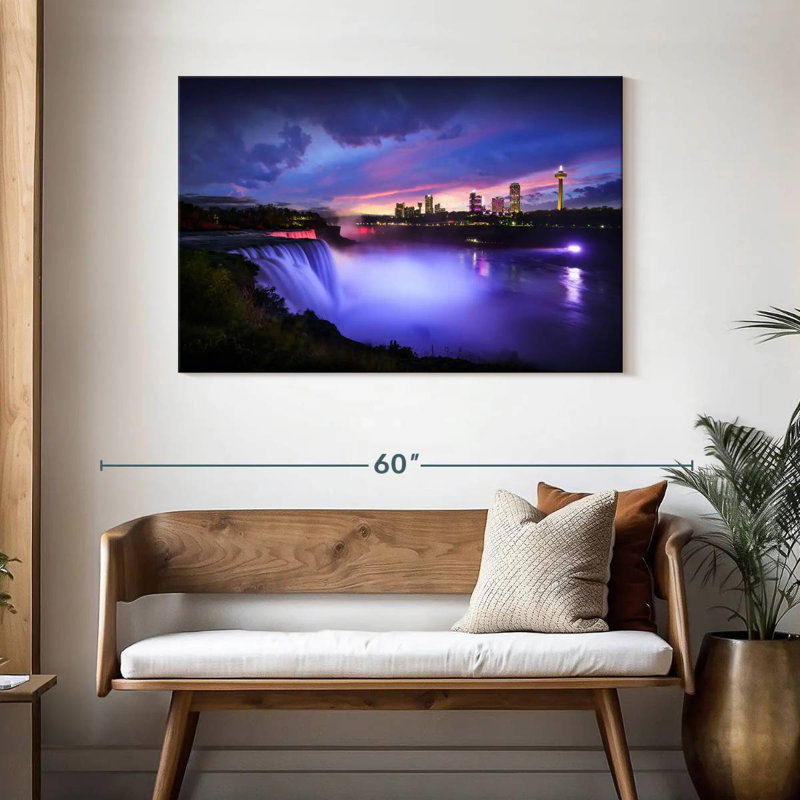 Alvord Purple Hued Niagara Falls, 30" H x 45" W