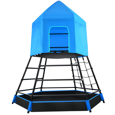 Jungle Gym Climbing Dome with Tent and Monkey Bars