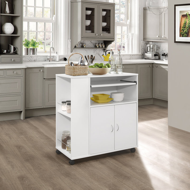 Armira 30'' Wide Kitchen Cart, White
