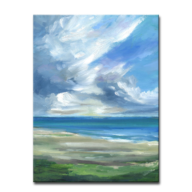 «Big Sky» par Dana McMillan, reproduction sur toile tendue, H 40 po x l 30 po x P 1,5 po