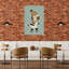 Cozy Zebra Roller Skating Contemporary Zebra Wall Art Print 1 Piece Wrapped Canvas Wall Art-1342880442