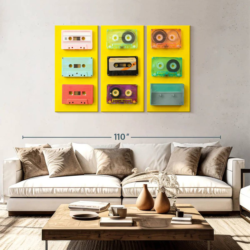 Abarca Cassette Tape Recorders, 48" H x 74" W
