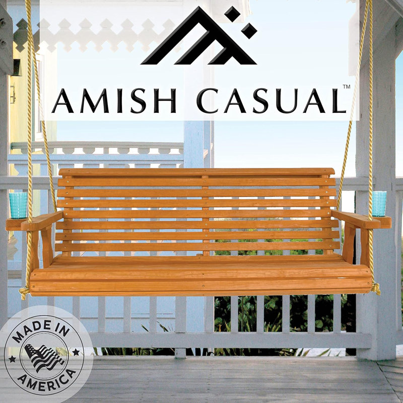 2 Person Porch Swing, Cedar Stain