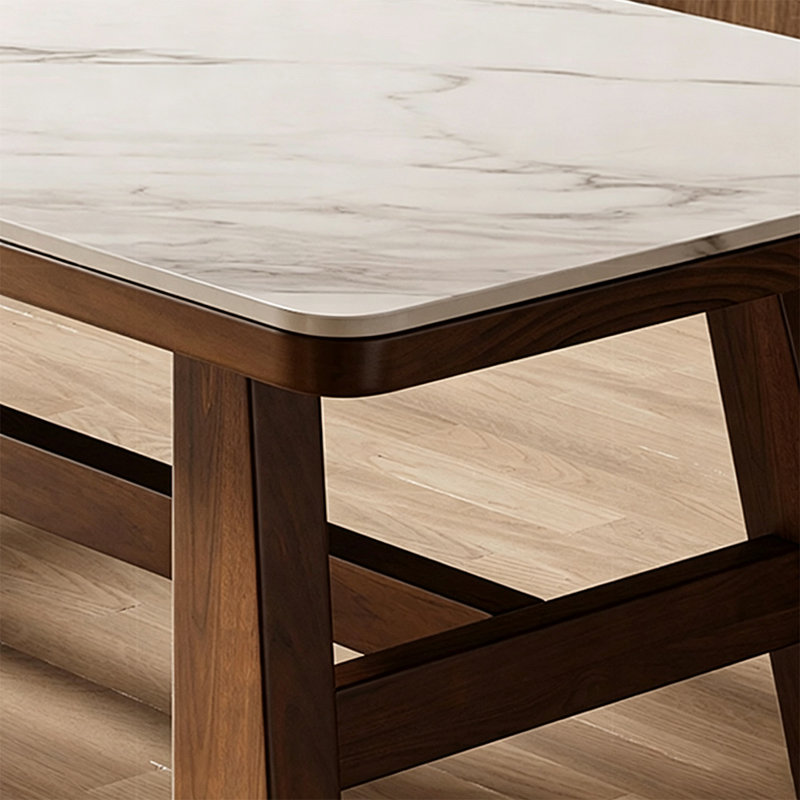 Pine Solid Wood Base Dining Table, 29.53"H x 62.99"L x 27.56"W