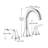 8 Inch Widespread Bathroom Faucet With Drain Assembly 3 Hole Bathroom Sink Faucets Stainless Steel Double Handle Bathroom Basin Taps With Swivel Spout-123415681