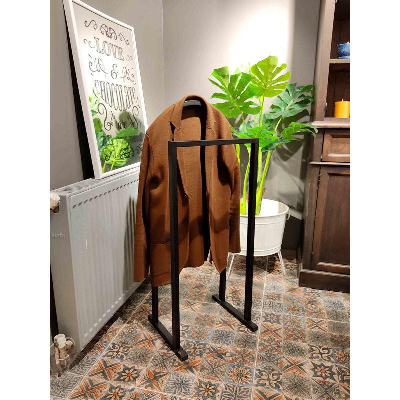 Portemanteaux en métal, Noir, H 39,4 po x l 15,7 po x P 13 po