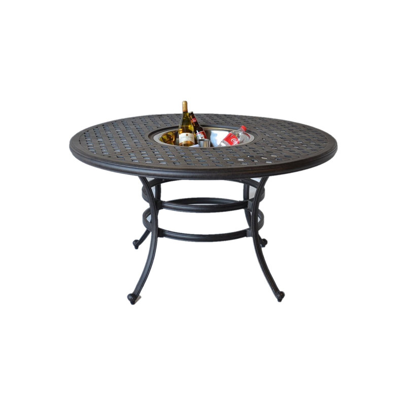 Nola Round Outdoor Dining Table Yes , 52 " W 52 " D