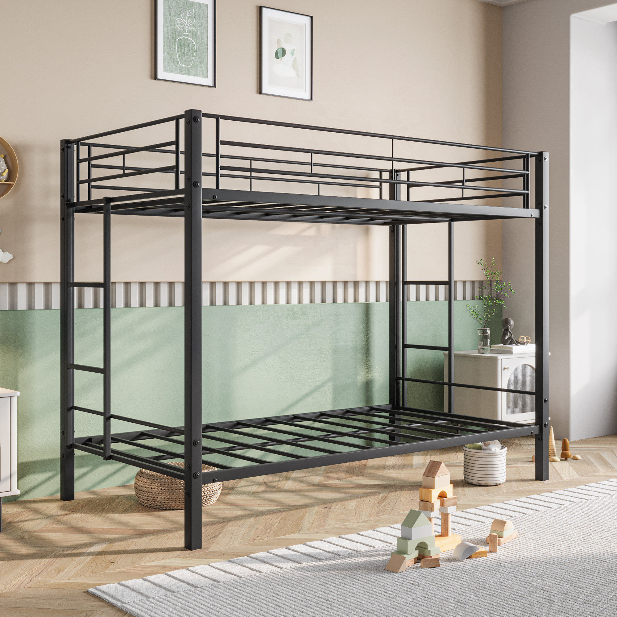 Isabelle & Max™ Acacius Kids Twin Bunk Bed | Wayfair