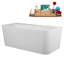 Baignoire autoportante 63 "avec drain interne Streamline-101697805