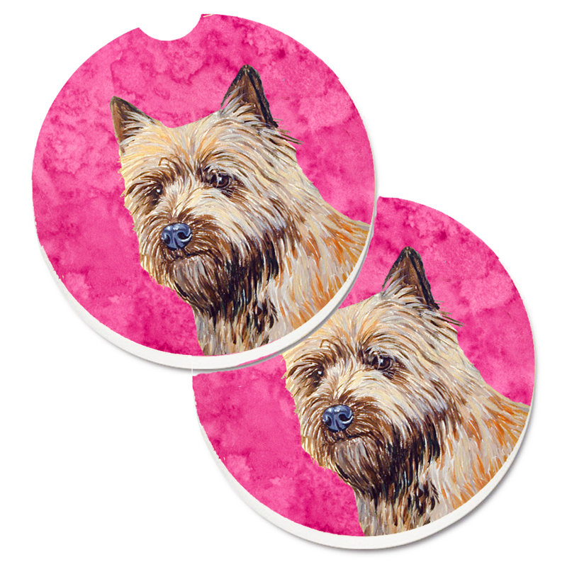 Sous-verre barbu collie voiture, Cairn terrier