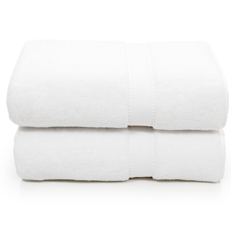 Plain White Cotton Bath Towel