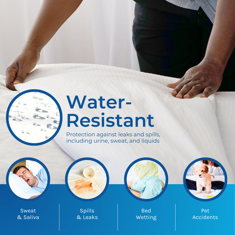 Housse de protection pour matelas avec fermeture à glissière, Lit simple TG