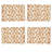 Napperons Gingerbread Design (ensemble de 4)