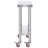 Stainless Steel Work Table 12 x 24 x 34 Inch, 700 LBS Load Capacity with 4 Wheels, 3 Adjustable Height Levels, Heavy-Duty Food Prep Worktable for Commercial Kitchen Restaurant, Silver-62288013
