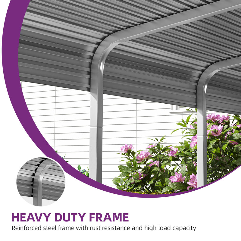 Balconera 10'W X 15'D Metal Carport