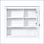 Pharmacie murale 32 x 28 avec 4 tablettes réglables - Blanc-129599157