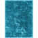 Feather Soft Modern Solid Shag Blue Area Rug