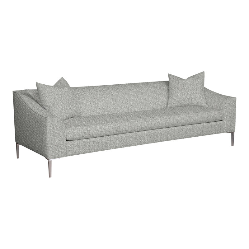 Tess Bench Seat Sofa, Tarbee Dove Polyester Blend