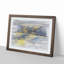 Clouds over the Mountains in Abstract - Picture Frame Graphic Art Print-55680662-55680661