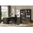Passerine Executive Open Bookcase, Fully Assembled, Brown