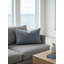 Breezy Blue Cozy Boucle Cotton Pillow 14x20 with Down Alternative Insert