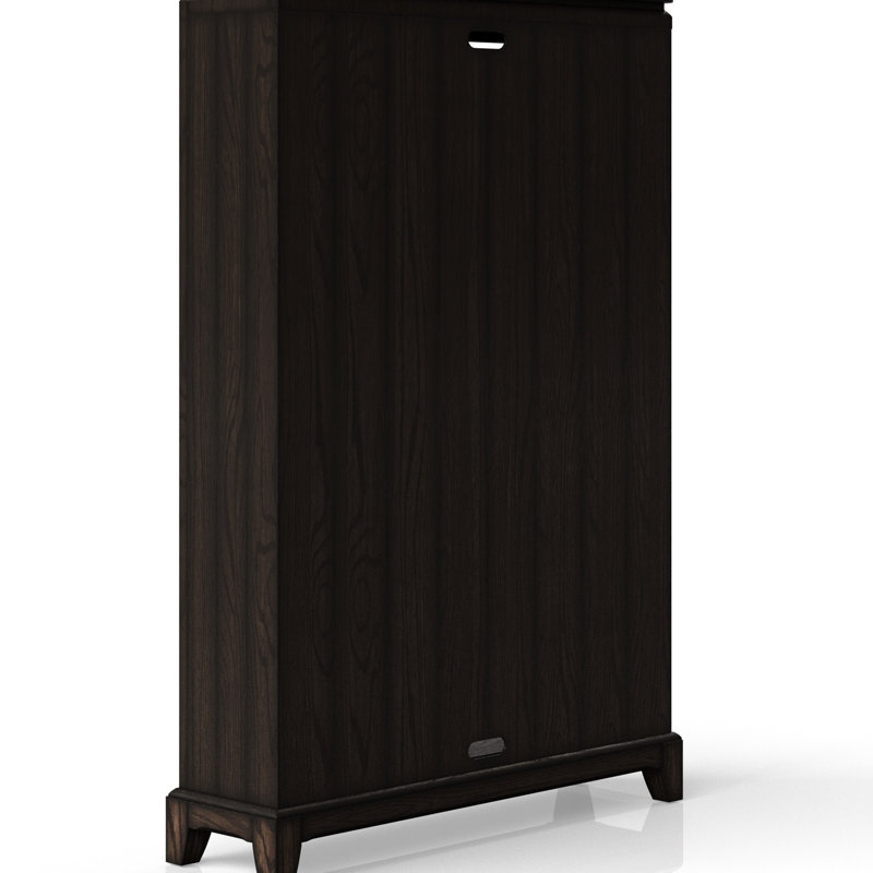 Bibliothèque en bois massif + chocolat - 6 pieds, pour la décoration de bureau à domicile, 72 po x 49 po 13,5 po, pied de conception traditionnelle 129 lb