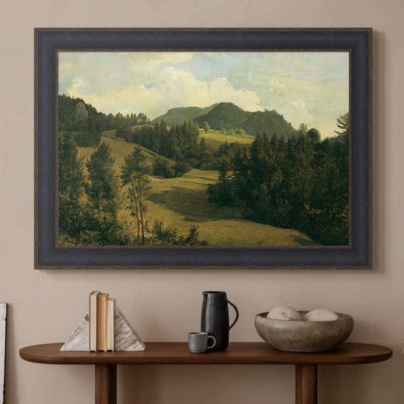 Paysage près de Miesenbach, v. 1830 - Frederic Gauermann - Toile encadrée sur mesure, 20x28 INNER SIZE, Framed Canvas