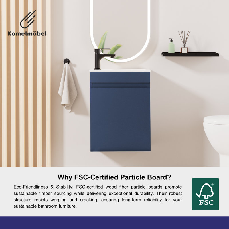 Single Bathroom Vanity with Resin Basin