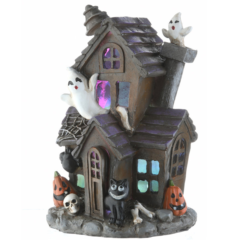Maison hantée noire 6 po Halloween