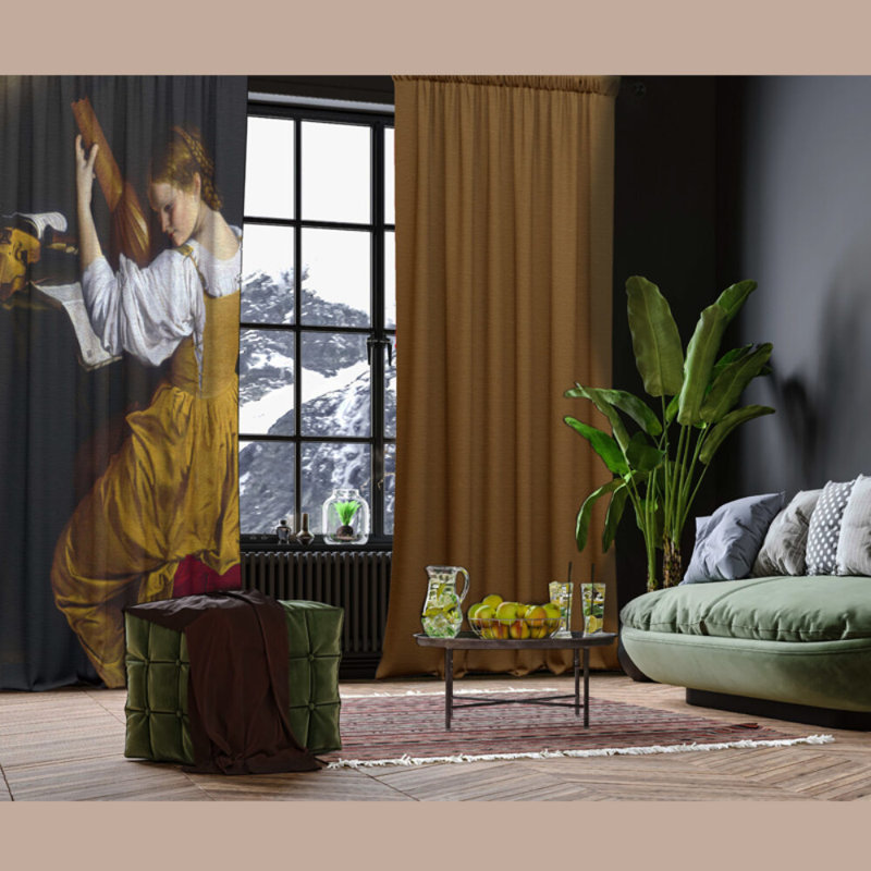 Desirre Velvet Blackout Curtain Panel Pair, 148cm x 400cm