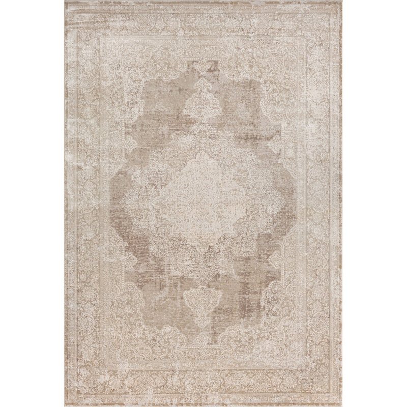 Tapis ivoire / beige Guenter, Rectangle 2 pi x 3 pi
