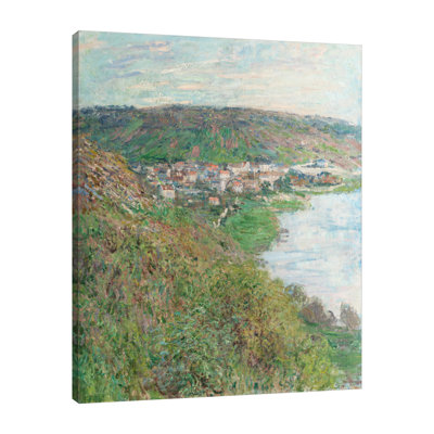 «View Of Vétheuil» par Claude Monet - reproduction d'art sur toile tendue