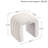 19.3" W Modern Channel Tufted Upholstered Standard Ottoman Footstool-1591467968