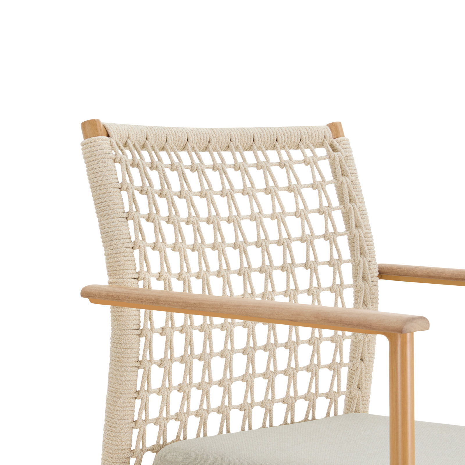 Abela Outdoor Dining Chairs (Set of 4), Beige