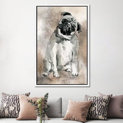 Pug by Carol Robinson - Painting on Canvas
