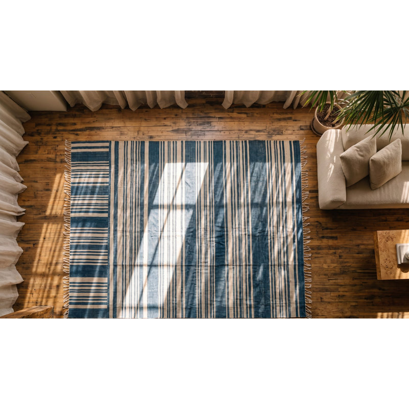 Tapis tissé à plat Indian Dhurrie