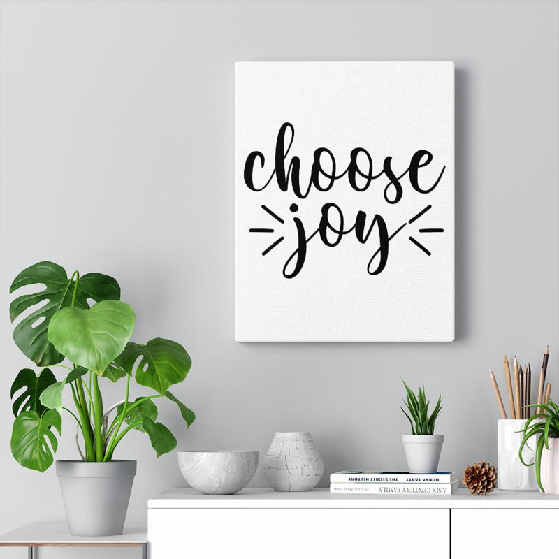 Choose Joy - Wrapped Canvas Print