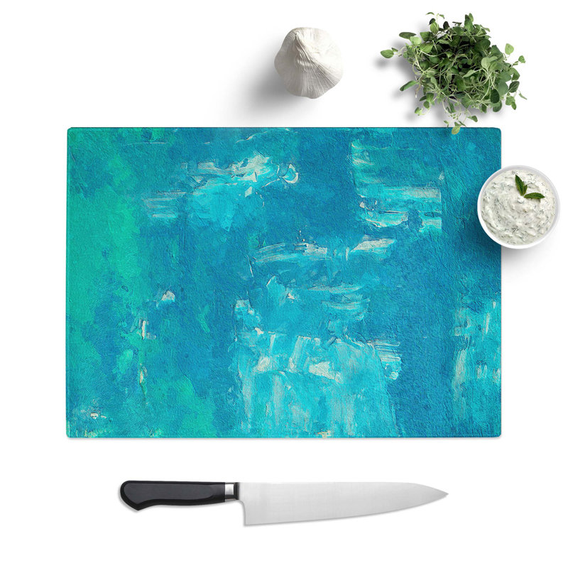 Tempered Glass Art Painting Vol.313 Chopping Board, 39 cm W x 28.5 cm L