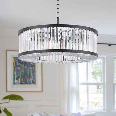 Volkhart 6 - Light Dimmable Drum Chandelier